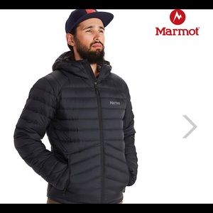 Marmot men's 700 fill down hooddy size M color black